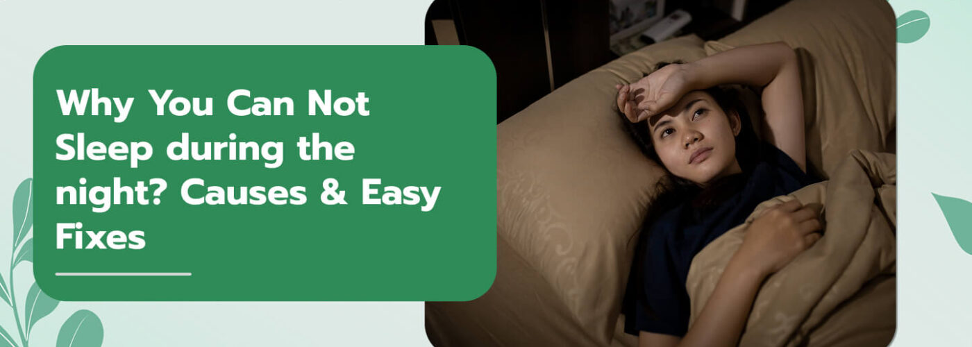 Why You Can Not Sleep during the night? Causes & Easy Fixes